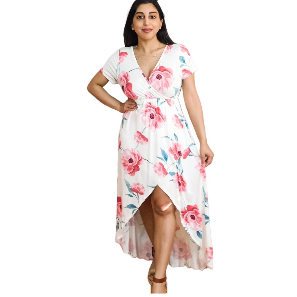Ivory Floral Dress